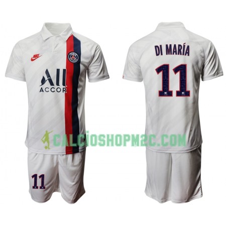 Paris Saint Germain DI MARIA 11 Bambino Maglia Terza 2019/2020 Manica Corta (+ Pantaloncini)